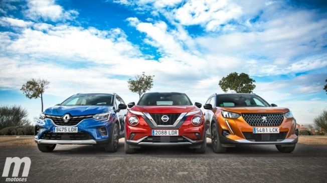 Renault Captur, Nissan Juke y Peugeot 2008