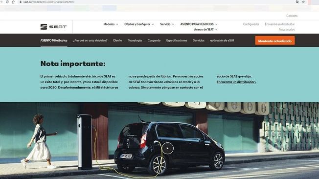 El SEAT Mii electric se ha dejado de vender en Alemania