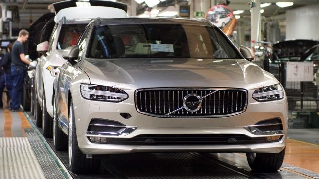 Producción del Volvo V60 en Suecia