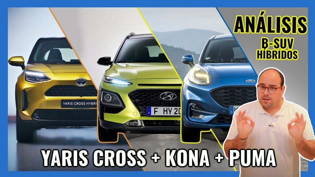 Toyota Yaris Cross vs Hyundai KONA vs Ford Puma, los B-SUV ECO frente a frente (Con vídeo)