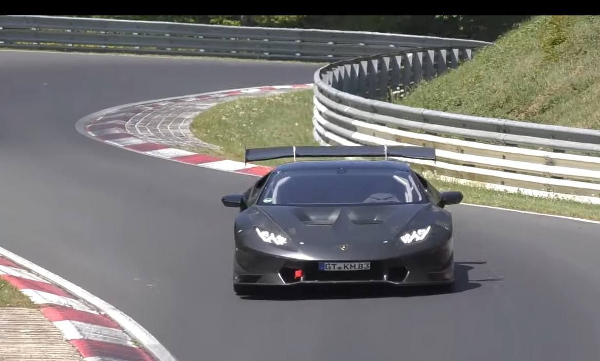 Misterioso Lamborghini Huracán Super Trofeo de carbono cazado en Nürburgring [actualizado]