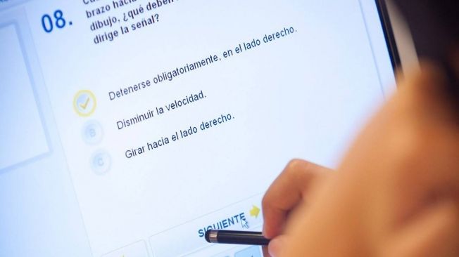 Examen teórico para obtener el carnet de conducir