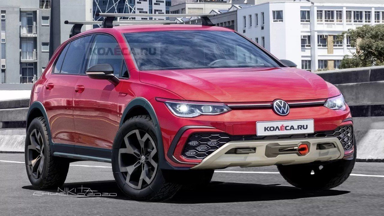 Una recreación muestra el nuevo Volkswagen Golf Alltrack, heredero del Golf Country 