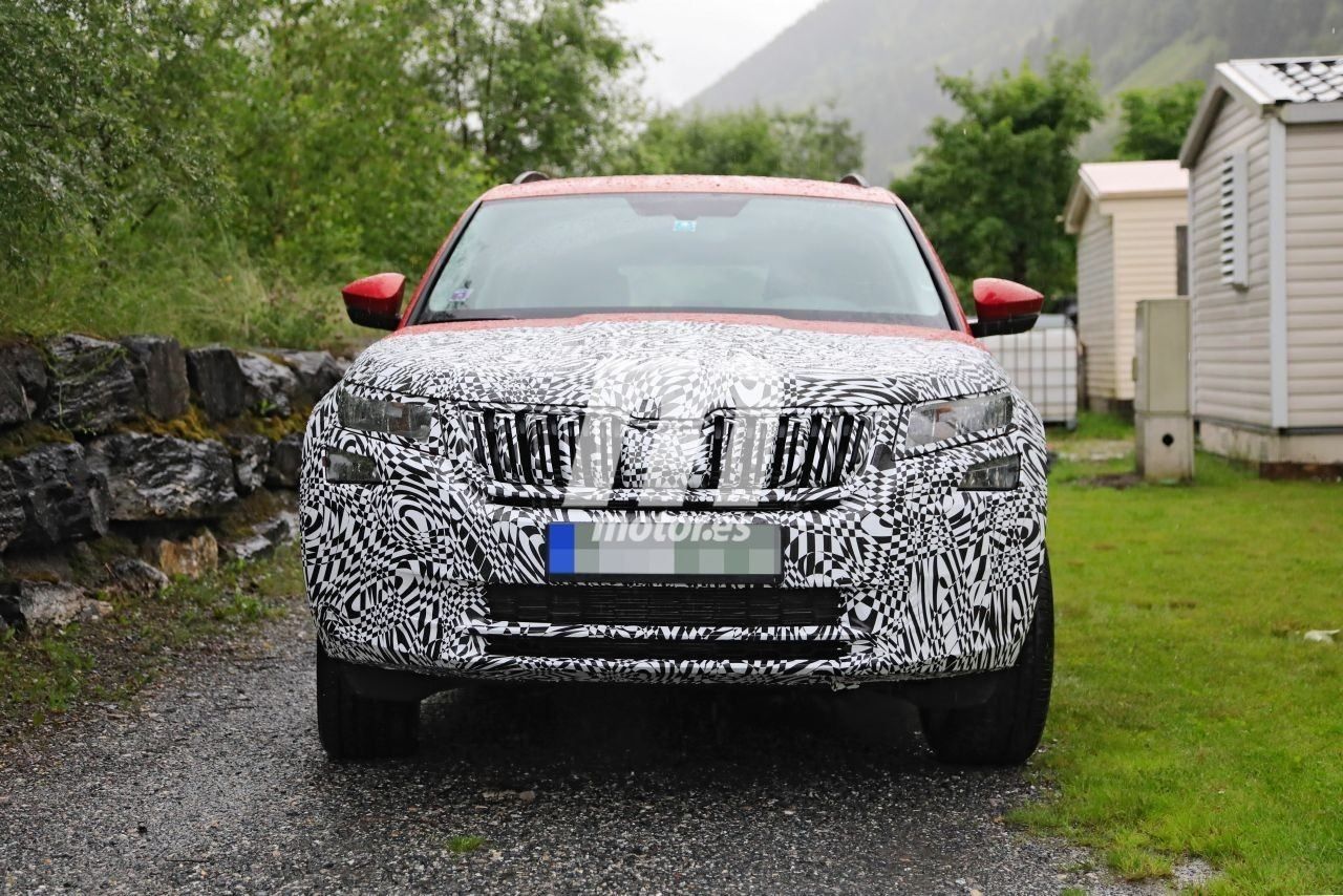 Cazado el facelift del Skoda Kodiaq RS Facelift 2021 en carreteras de los Alpes