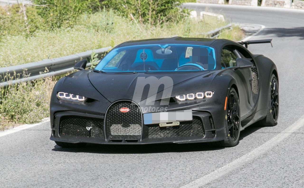 ¡Cazados! Los prototipos del nuevo Bugatti Chiron Pur Sport en la calle