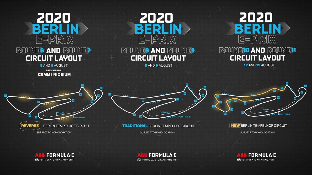 La Fórmula E desvela las tres variantes de pista del ePrix de Berlín