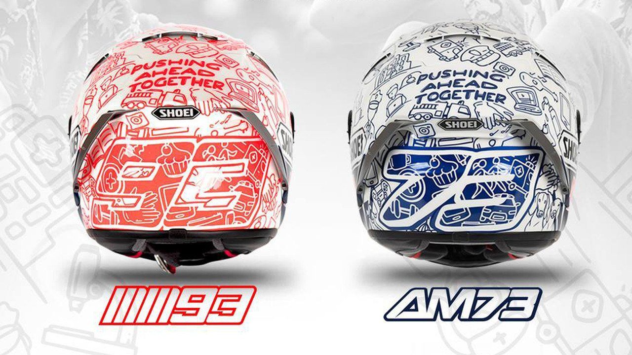 Los hermanos Márquez lucirán un casco solidario en el inicio de MotoGP