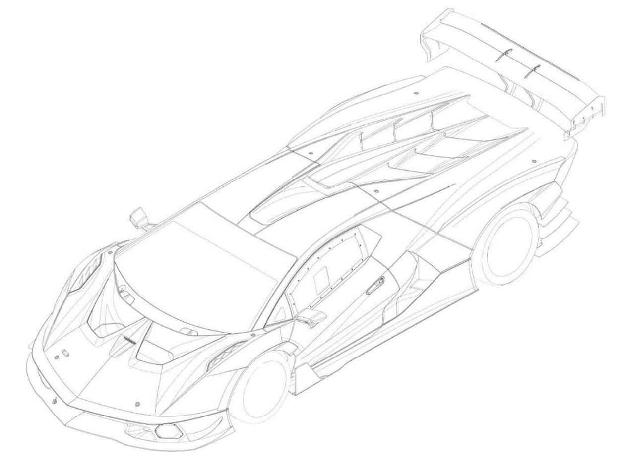 El brutal Lamborghini SCV12 filtrado por sus bocetos de patente