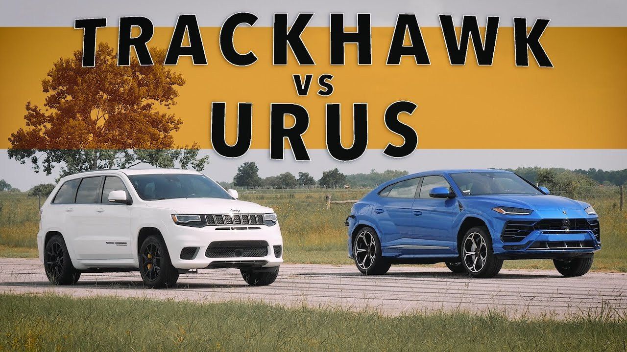 Lamborghini Urus vs. Jeep Trackhawk: duelo por el título de SUV más rápido del mundo