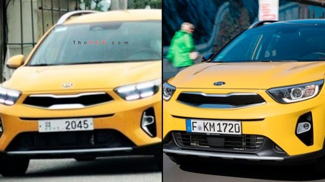 KIA Stonic 2021 - foto espía comparativa