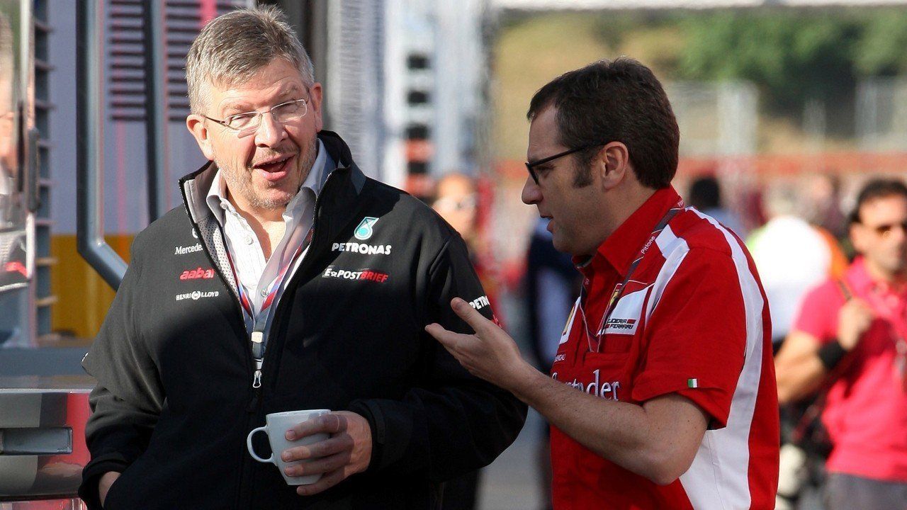 Ross Brawn y su nuevo jefe, Domenicali: «No se me ocurre un mejor sucesor de Carey»