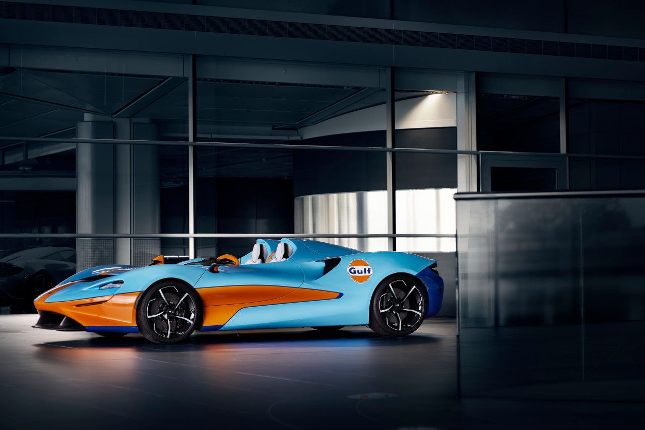 El McLaren Elva estrena la nueva decoración Gulf Racing de McLaren MSO