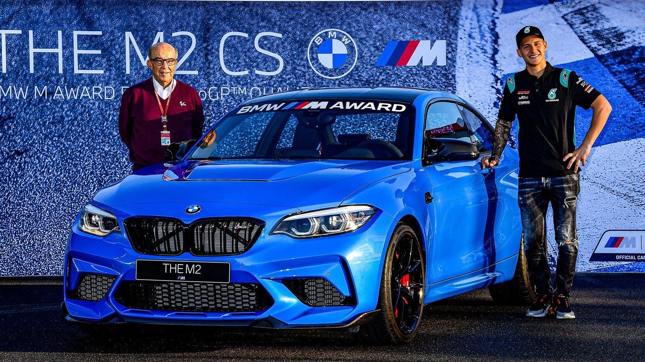 Fabio Quartararo, rey de las poles de MotoGP, gana un BMW M2 CS