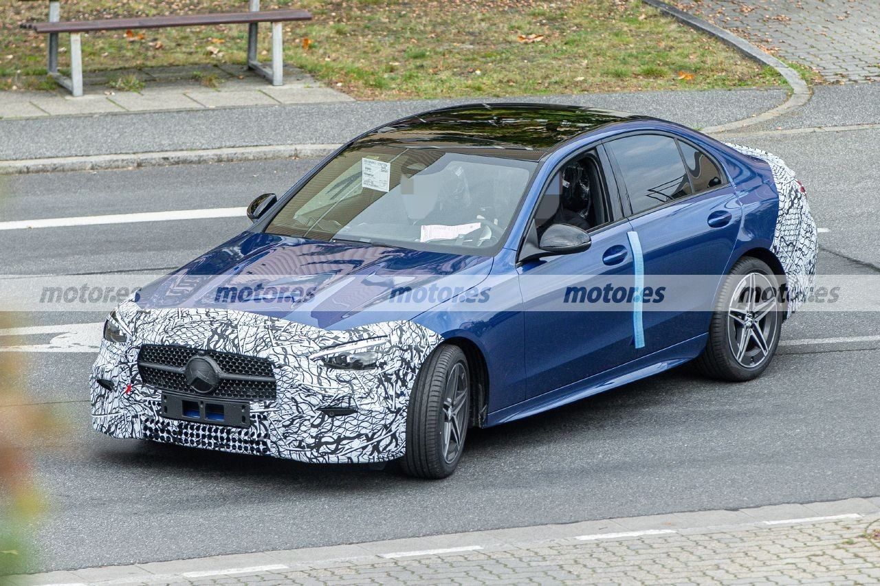 Nuevas fotos espía descubren al nuevo Mercedes Clase C 2021 AMG Line