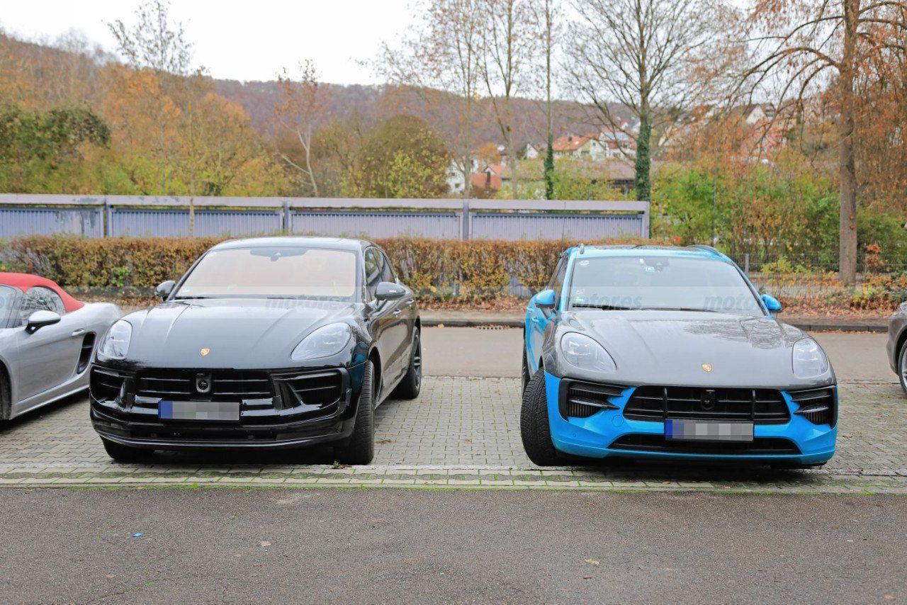 El nuevo Porsche Macan facelift cazado durante sus pruebas junto al Macan actual