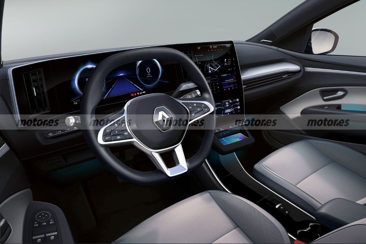 Adelanto del interior del futuro Renault Megane Eléctrico 2021, la revolución francesa