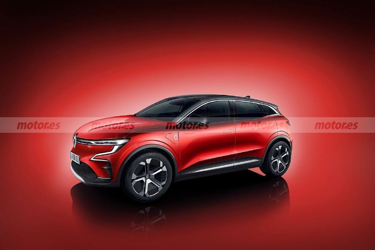 Nueva recreación del futuro Renault Megane Eléctrico 2021, el crossover del Rombo