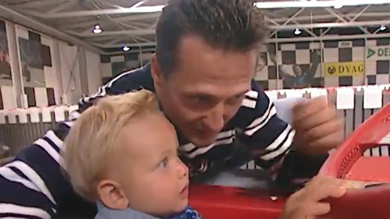 El inédito vídeo de Michael Schumacher y Mick de bebé en un karting hace 20 años