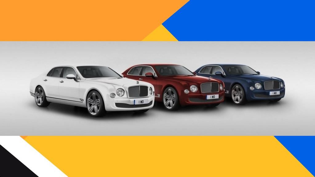 Bentley Mulsanne 95, la B alada cumple años