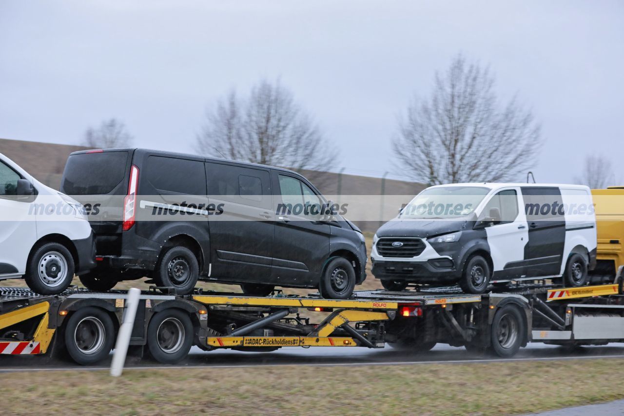 Foto espía Mula Ford Transit Custom 2023