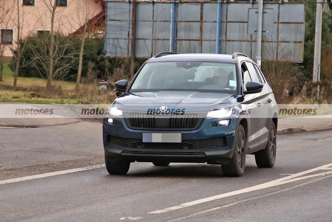 Se destapa el Skoda Kodiaq Facelift 2021 en unas nuevas fotos espía