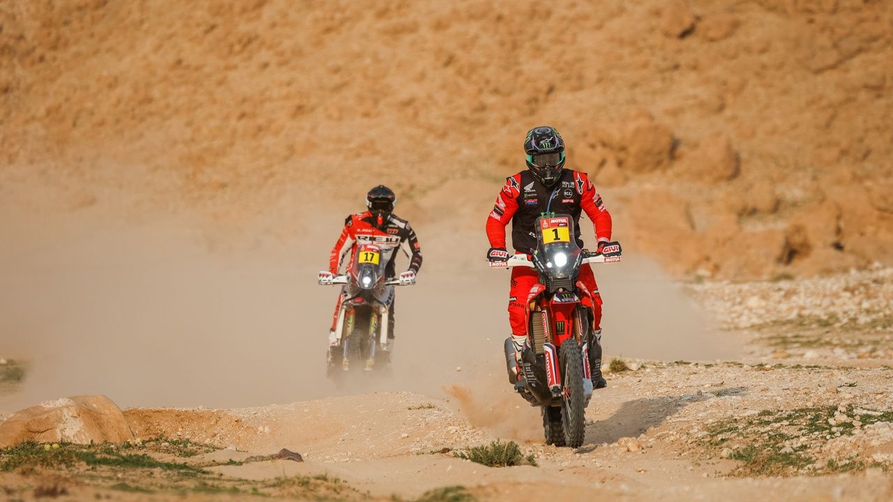 Triunfo de Brabec y liderato de Cornejo, etapa maratón en clave Honda