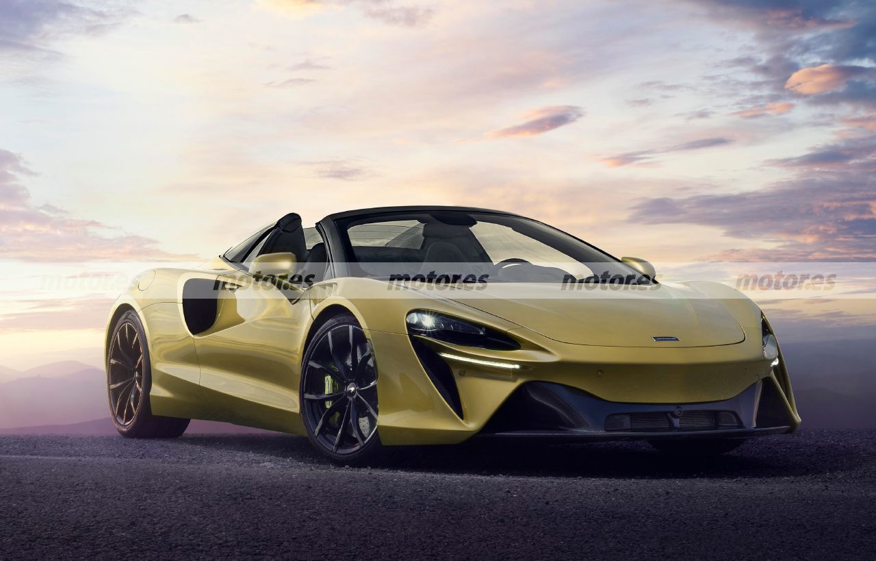 Primera recreación del futuro McLaren Artura Spider, un adelanto del nuevo roadster