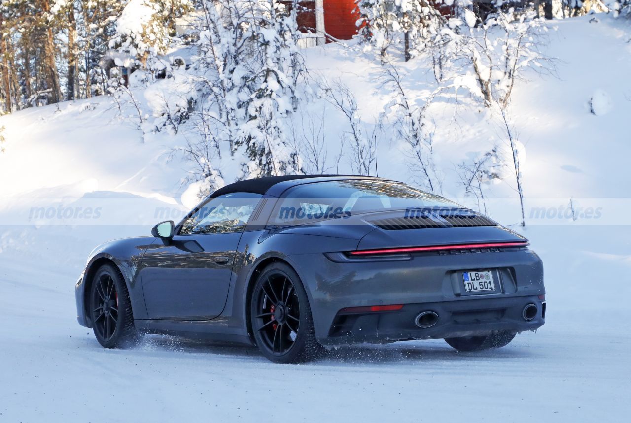 Foto espía Porsche 911 GTS Targa 2021 - exterior