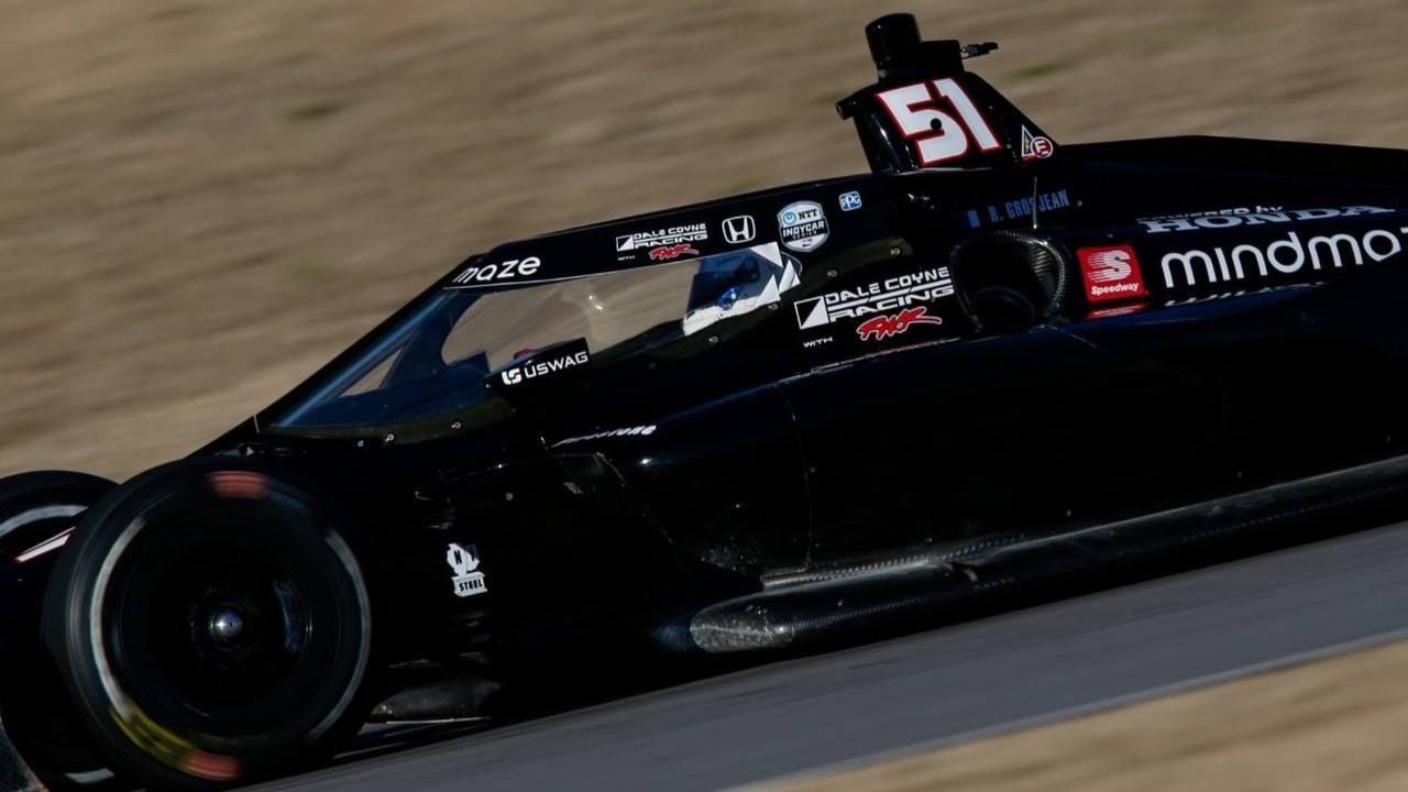 Regreso con susto para Romain Grosjean en su primer test en Barber