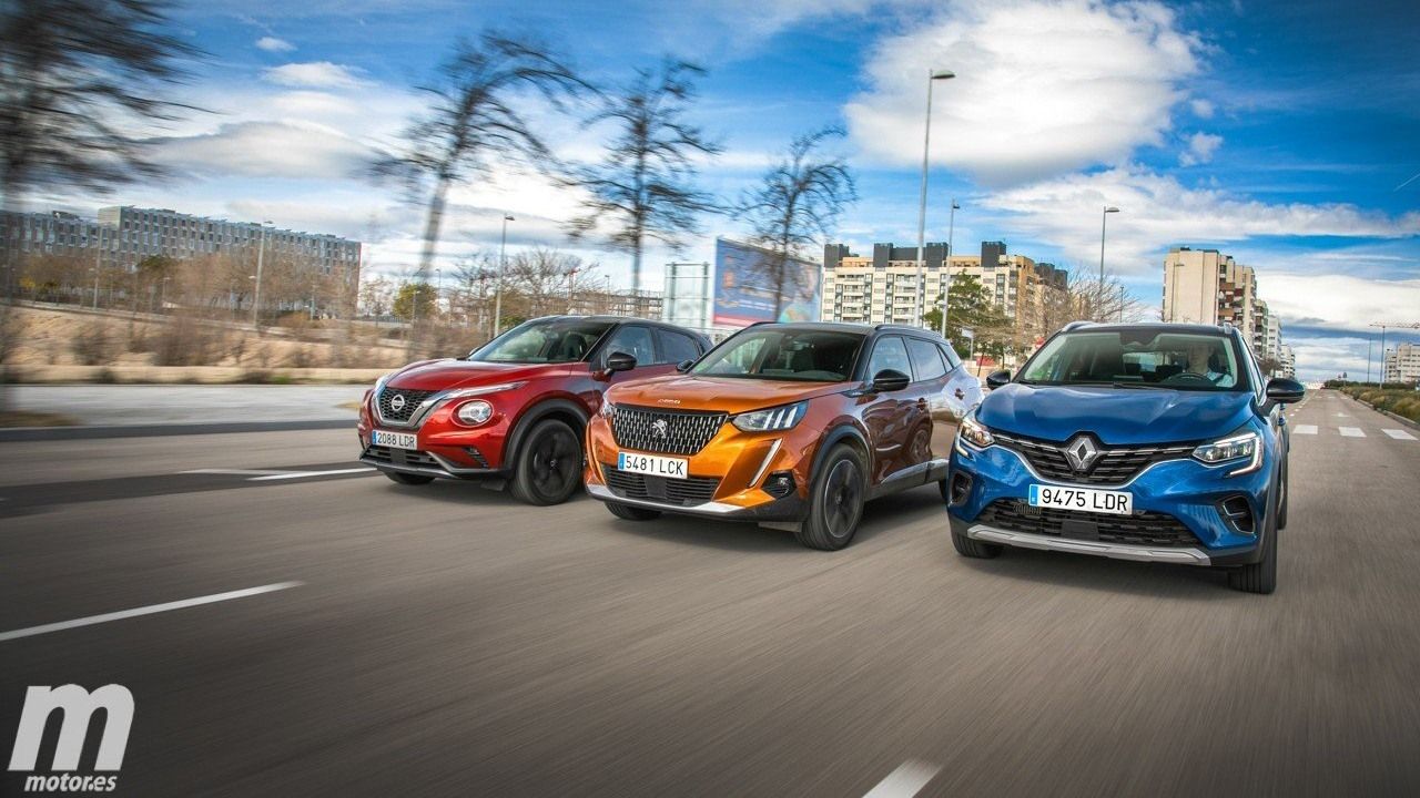 Nissan Juke, Peugeot 2008 y Renault Captur