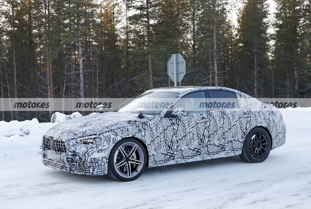 Foto espía Mercedes-AMG C 63 e 2022 - exterior