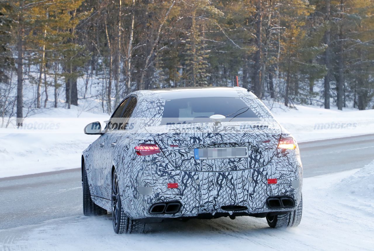 Foto espía Mercedes-AMG C 63 e 2022 - exterior