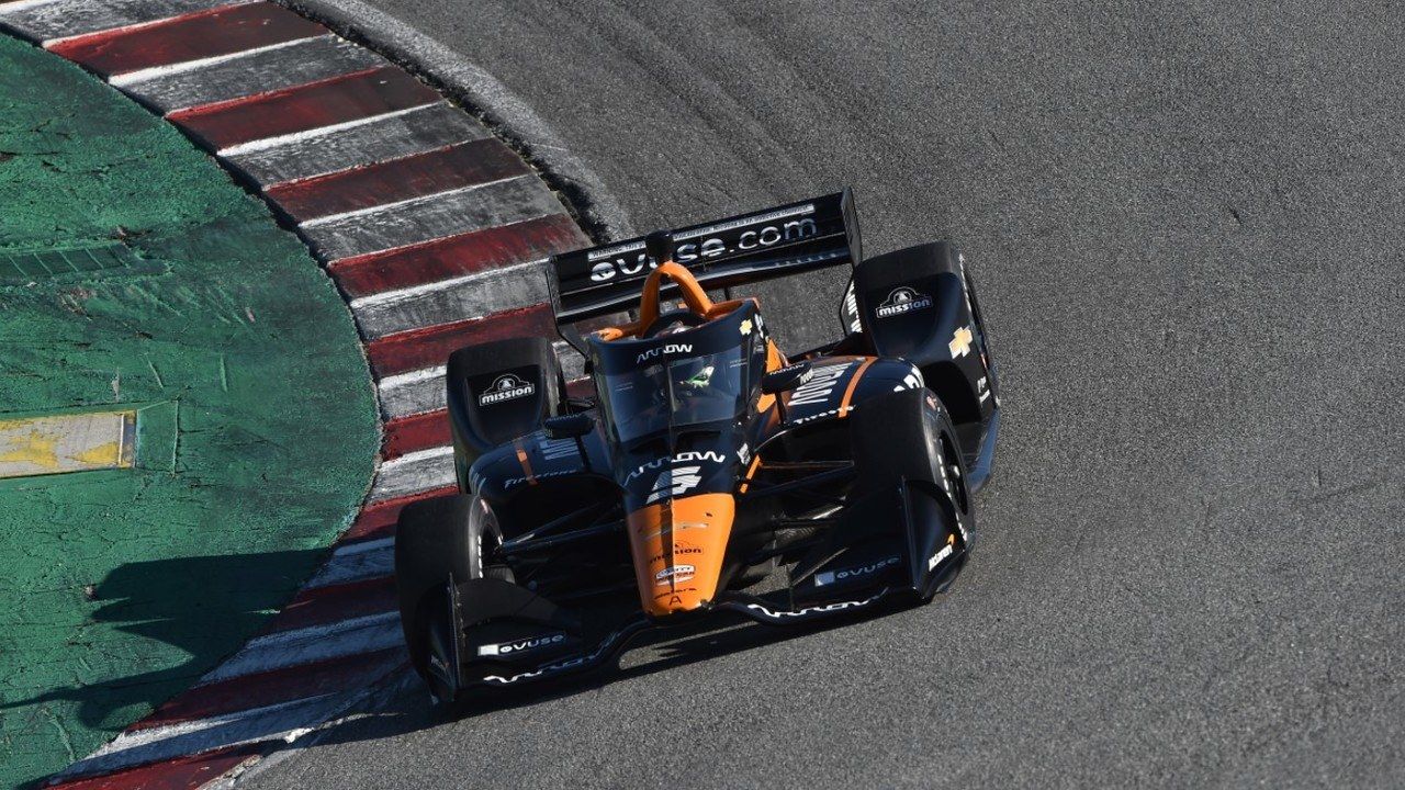 O'Ward lidera y Grosjean destaca en Laguna Seca en un test... ¡en el que faltó gasolina!