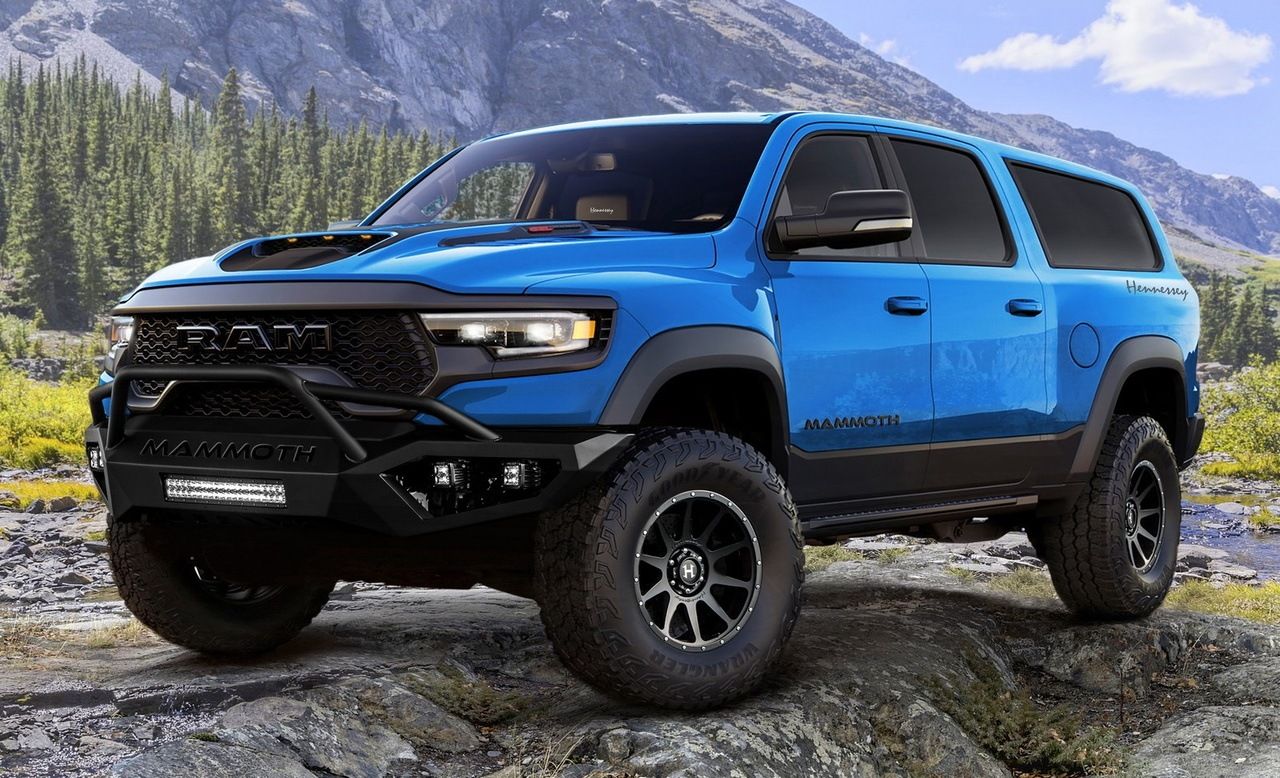 Hennessey convierte el RAM 1500 TRX en el SUV de 7 plazas más potente del mundo 