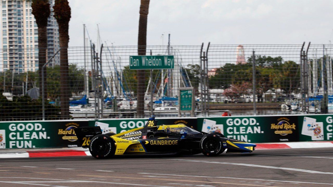 Pole contundente de Colton Herta en St. Petersburg; 10º puesto de Álex Palou