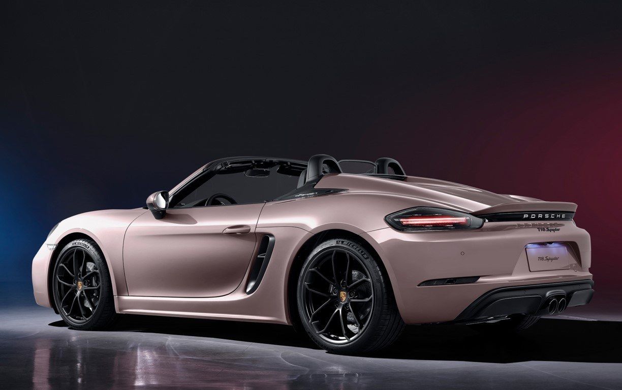 El Porsche 718 Spyder de cuatro cilindros se estrena en China