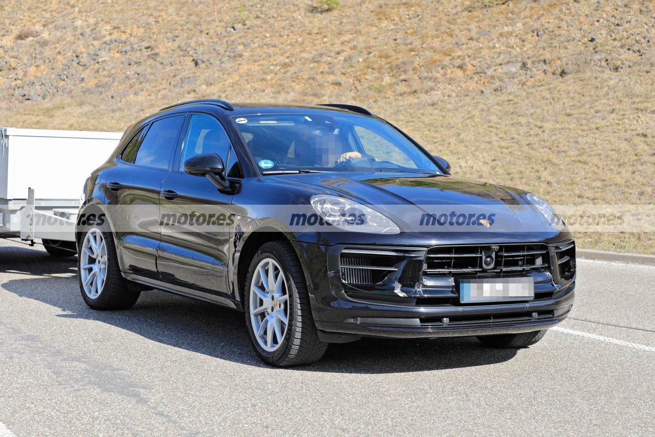 Foto espía Porsche Macan Facelift 2022 - exterior