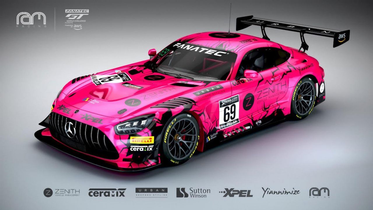 RAM Racing apuesta por el 'rosa británico' en el GT World Challenge Europe