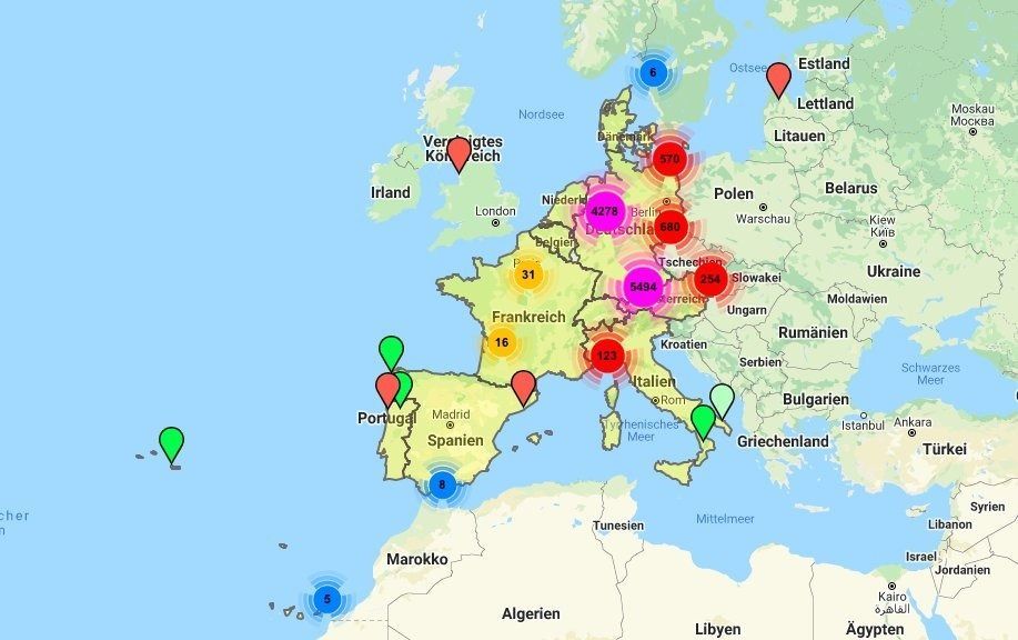 Mapa reservas Sono Motors