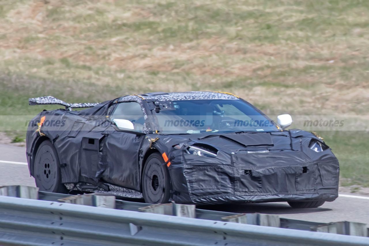 Un prototipo del Corvette Z06 cazado poniendo a prueba el Launch Control