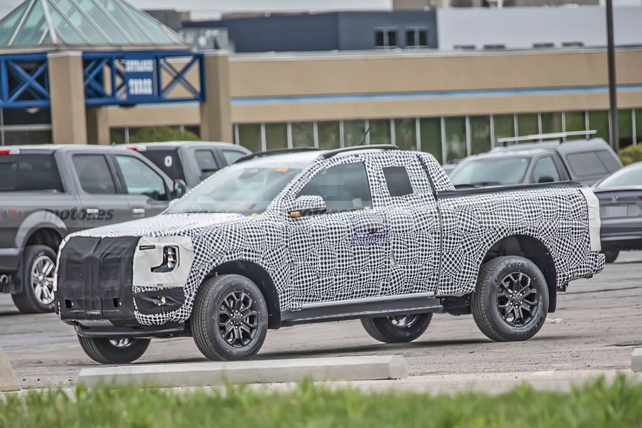 Primeras imágenes del futuro Ford Ranger Wildtrak 2023 en variante Super Cab