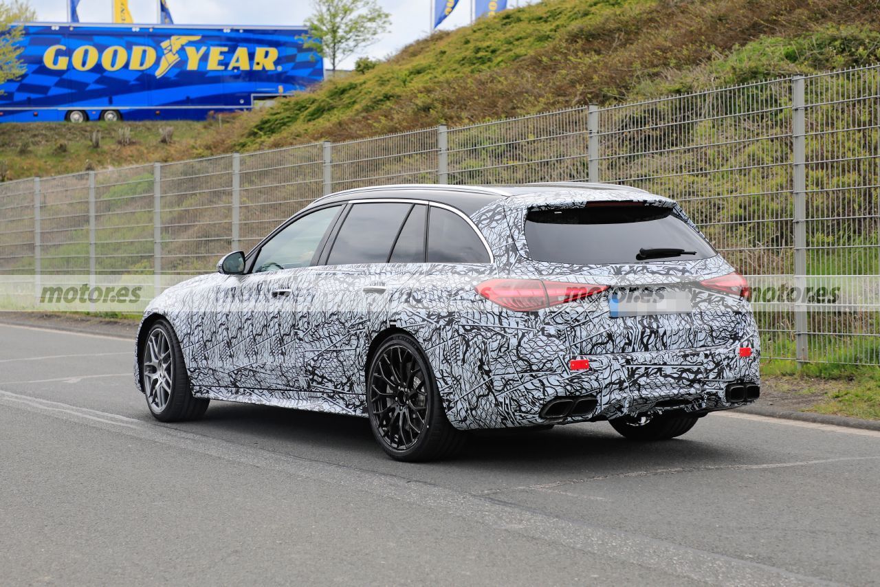 Foto espía Mercedes-AMG C 63 e Estate 2023 - exterior