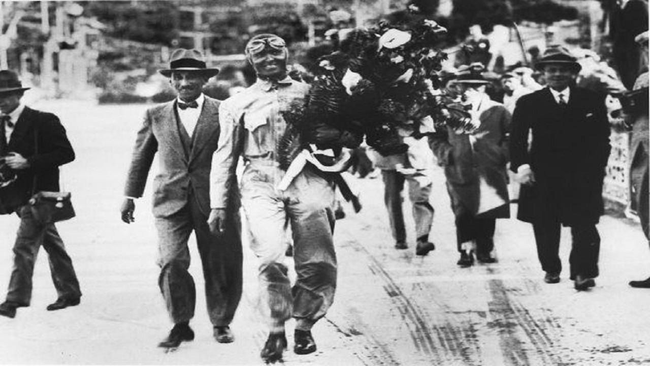 Antony Noghès y Louis Chiron en el Gran Premio de Mónaco de 1931