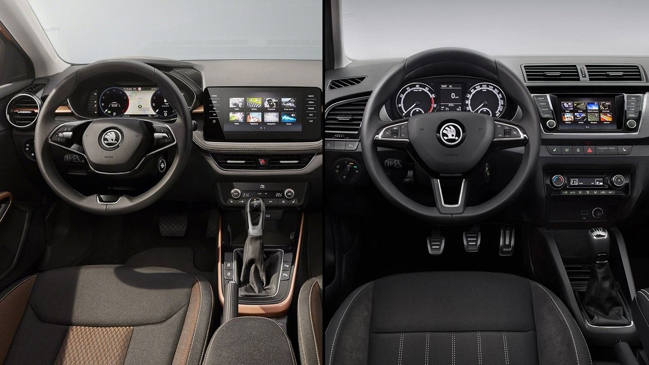 Skoda Fabia 2021 - comparativa de diseño