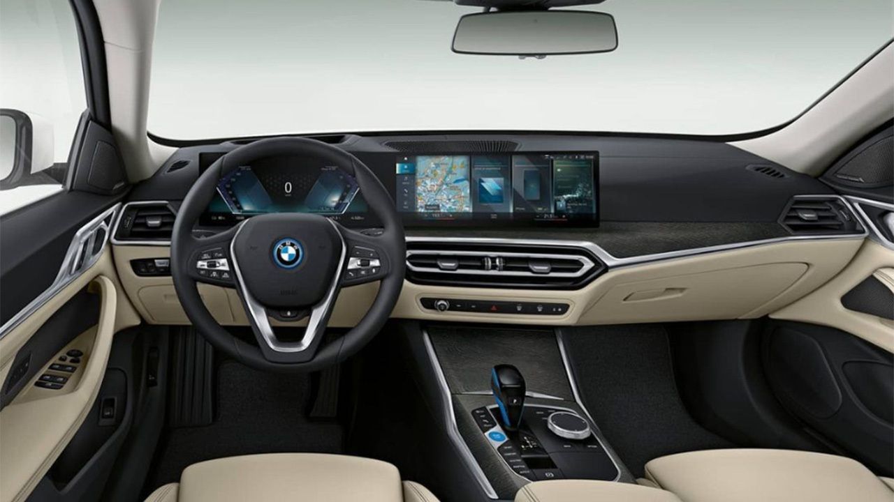 El tecnológico interior del nuevo BMW i4 filtrado por completo