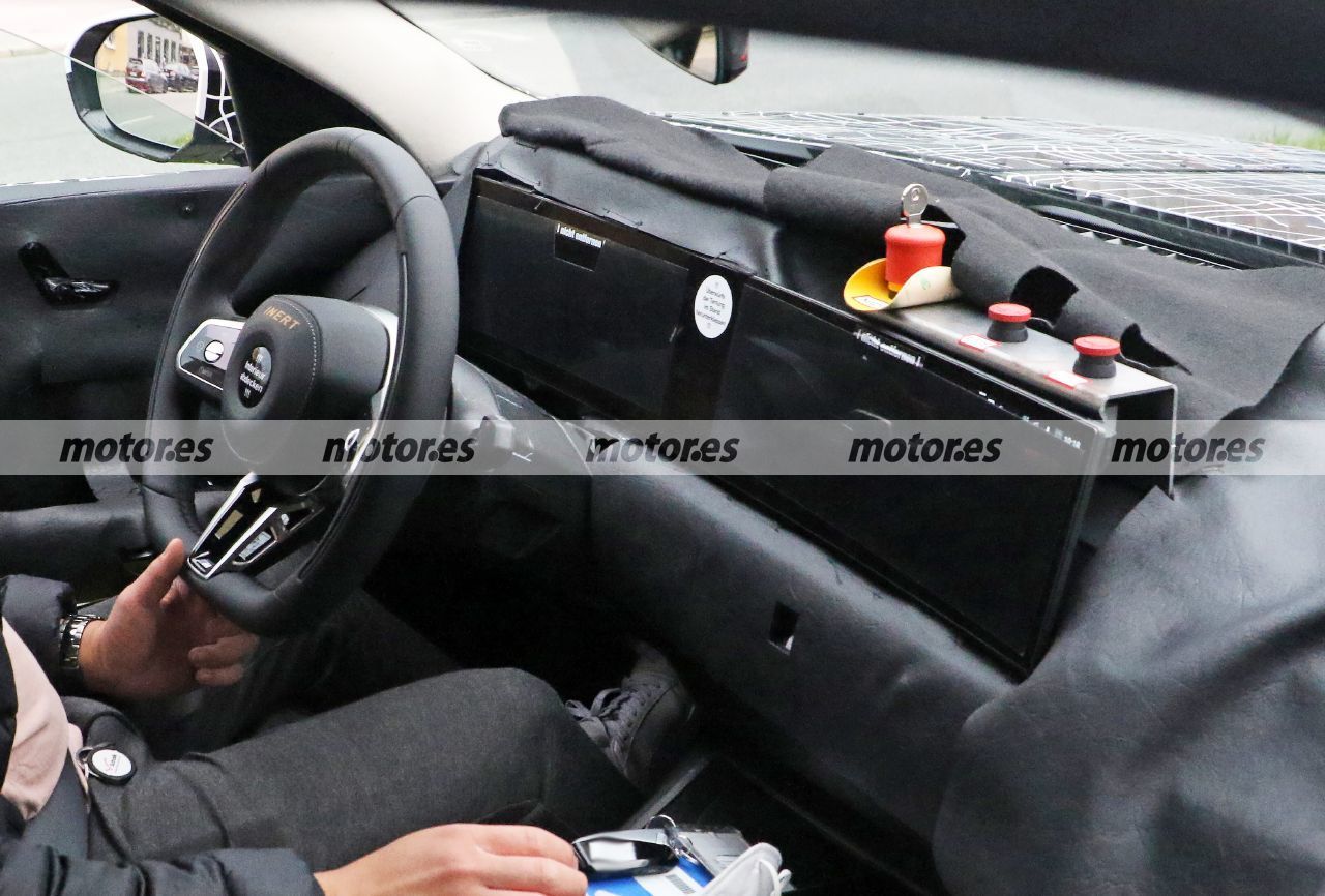 Foto espía BMW Serie 7 M Sport 2023 - interior