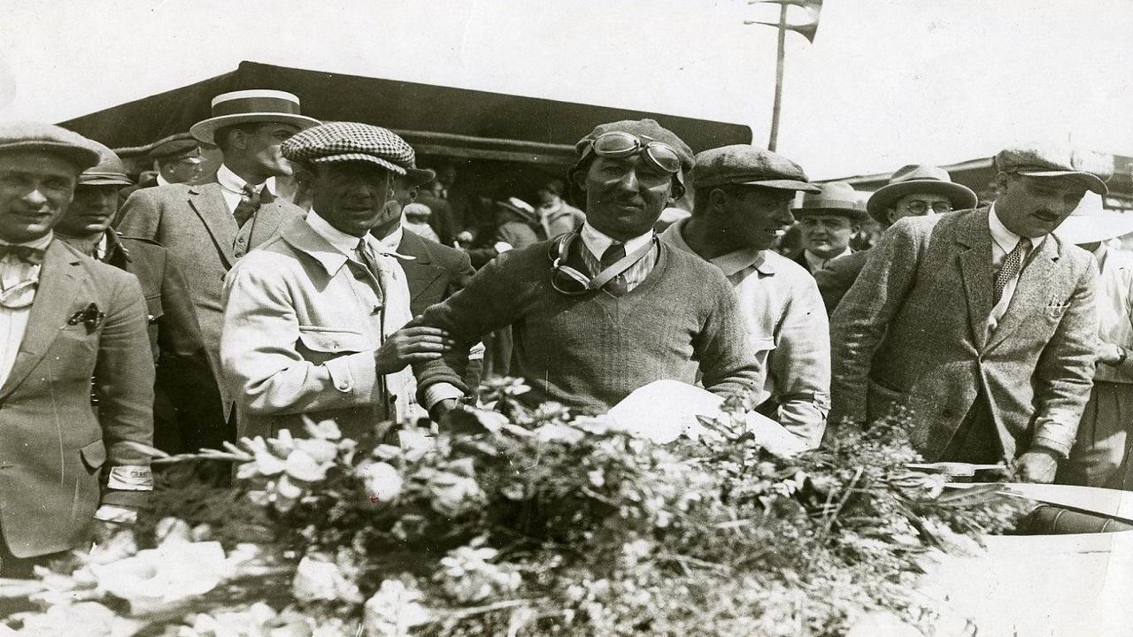 Jules Goux en el Gran Premio de Francia de 1926