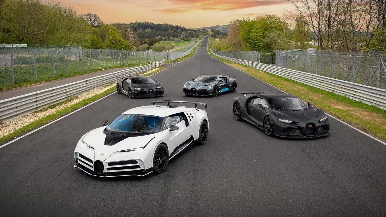 Cuatro modelos de Bugatti de pruebas en Nürburgring baten récord de precio