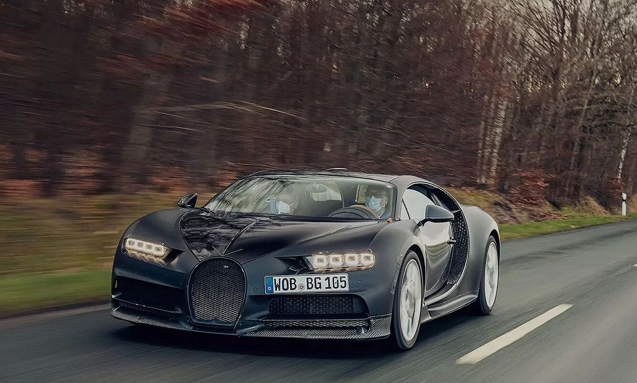 La historia del quinto prototipo del Bugatti Chiron, ocho años en pruebas