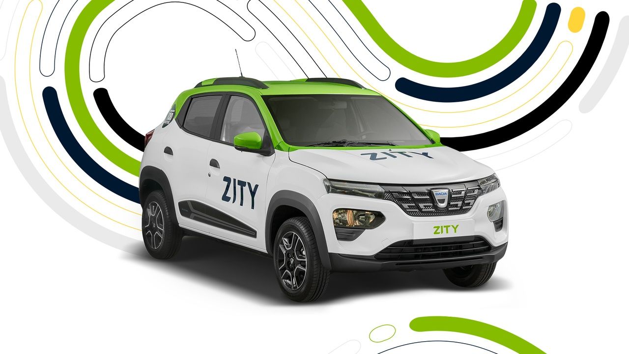 Zity de Renault añadirá al Dacia Spring a su flota "car sharing" de Madrid y París